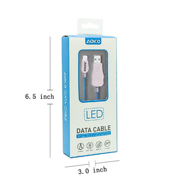 AW225-Led Blink Light Cable for Type C-Blue - Image 3