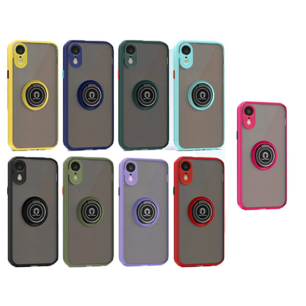 Matte PC TPU Ringstand Case-iPhone XR-720123 - Image 3